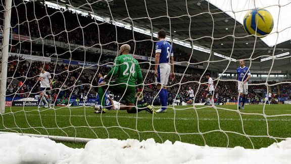 Marvin Sordell netted a leveller for Bolton after Everton had taken the early lead
