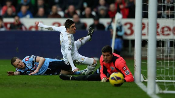 Pablo Hernandez puts Swansea into a 3-1 lead