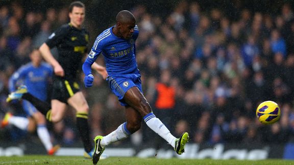 Ramires puts Chelsea into the lead against Wigan