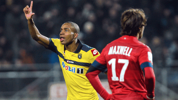 Cedric Bakambu Sochaux celeb v PSG