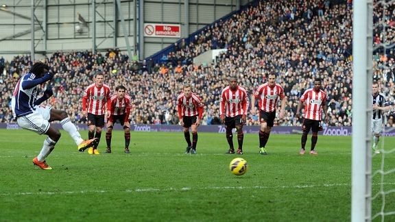 Romelu Lukaku's penalty broke the deadlock between West Brom and Sunderland