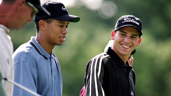 Sergio Garcia and Tiger Woods