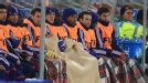 France players warm the bench