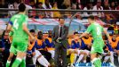 Fabio Capello shows his frustration against Algeria