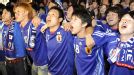 Japan fans celebrate Tokyo