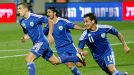 Winger Tal Ben Haim (l) came off the bench to earn the win for Israel against Georgia. No, not that Ben Haim.
