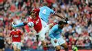 Dimitar Berbatov and Vincent Kompany