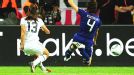 Golden girl: Sub Alex Morgan smashes in Team USA's long-awaited goal