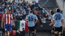 Diego Perez was one of three Uruguay players booked during the first half