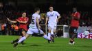 Michael Owen fires home to double Manchester United's advantage