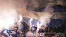 Schalke fans turn the air blue