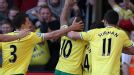 Wesley Hoolahan celeb Norwich v Wigan