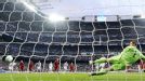 Cristano Ronalo sends Manuel Neuer the wrong way to give Real Madrid the lead from the spot.