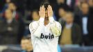 Cristiano Ronaldo is crestfallen after missing Real's first penalty in the shootout.
