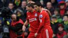 Luis Suarez and Steven Gerrard