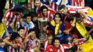 The Champagne is about to pop as Atletico Madrid get the celebrations started.