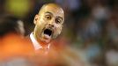 Pep Guardiola Barcelona open mouthed 