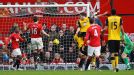 Grant Hanley scores against Manchester United