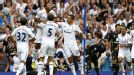 Moussa Dembele celebrates