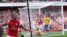 Kieran Gibbs celebrates