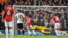 Nani saw a second-half penalty saved by Fernando Muslera