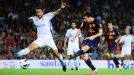 Lionel Messi's shot was deflected into his own goal by Granada's Borja Gomez