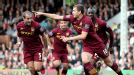 Edin Dzeko celebrates