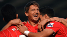 Gaston Ramirez celebrates