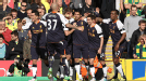 Luis Suarez celebrates