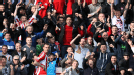 Steven Fletcher celebrates