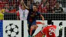 Alexis Sanchez notched Barcelona's first goal at Benfica