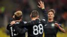 Celtic celebrate Gary Hooper's (88) opening goal against Spartak Moscow