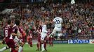 Robin van Persie scores his first goal against Cluj