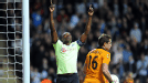 Newcastle Ameobi celeb v Bordeaux 