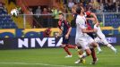Luigi Giorgi of Palermo scores the opening goal in the 1-1 draw with Genoa