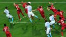 Andre Pierre Gignac scores his and Marseille's second goal