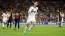 Cristiano Ronaldo celebrates scoring a brace against Barcelona