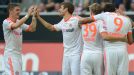 Bayern Munich surged to a 2-0 lead in the first half against Dusseldorf