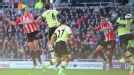 Demba Ba diverts the ball into the net to hand Sunderland a share of the spoils