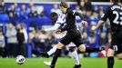 Junior Hoilett scores the opening goal of the game againsr Everton