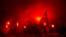 Bayern Munich light flares v Lille