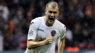 Cluj's Psantelis Kapetanos celebrates after helping put them in front
