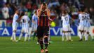 Philippe Mexes shows his frustration as AC Milan suffer defeat in Malaga