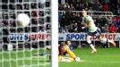 Gabriel Obertan first home Newcastle's winner against Brugge