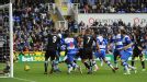 Hal Robson-Kanu scores an equaliser to give Reading a share of the points in their 3-3 draw with Fulham