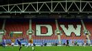 Wigan v Bradford empty stand DW Stadium