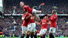 Van Persie United group celeb v Arsenal