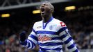 Djibril Cisse celebrates his equaliser