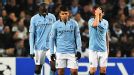 Man City's players are crestfallen after conceding a goal to Ajax