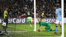 Siem De Jong celebrates after putting Ajax into an early lead at Eastlands